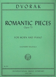 ロマンティック小品・Op.75（アントニン・ドヴォルザーク）（ホルン+ピアノ）【Romantic Pieces, Opus 75】