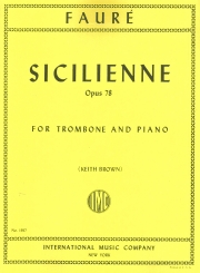 シシリエンヌ (シチリアーナ) 作品78（ガブリエル・フォーレ） (トロンボーン+ピアノ）【Sicilienne Opus 78】