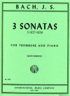 3つのヴィオラ・ダ・ガンバのためのソナタ（バッハ）（トロンボーン+ピアノ）【Three Viola da Gamba Sonatas】
