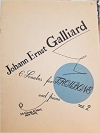 トロンボーンのための６つのソナタ・Vol.2（ヨハン・アーンスト・ガリアード）（トロンボーン+ピアノ）【6 Sonatas For Trombone Vol 2】
