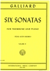 ６つのソナタ・Vol.2（ヨハン・アーンスト・ガリアード）（トロンボーン+ピアノ）【6 Sonatas Vol.2】