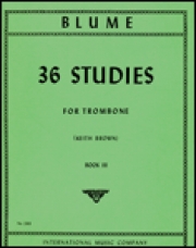 36の練習曲・Volume 3  (オスカー・ブルーム)（トロンボーン）【36 Studies: Volume III】