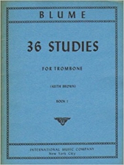 36の練習曲・Volume 1  (オスカー・ブルーム)（トロンボーン）【36 Studies: Volume I】