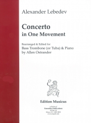 協奏曲・第1番（アレクサンドル・レベデフ）（バストロンボーン+ピアノ）【Concerto in One Movement】
