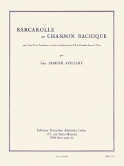 舟歌とシャンソン（ジュール・セムラー＝コルリー）（バストロンボーン+ピアノ）【Barcarolle Et Chanson Bachigue】