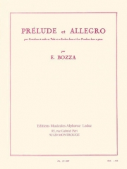 プレリュードとアレグロ（ウジェーヌ・ボザ）（バストロンボーン+ピアノ）【Prelude et Allegro】