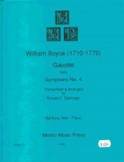 ガヴォット「交響曲・No4」より（ウィリアム・ボイス）（ユーフォニアム+ピアノ）【Gavotte From Symphony #4】
