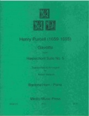 ガヴォット 「ハープシコード組曲・第5番」より（ヘンリー・パーセル）（ユーフォニアム+ピアノ）【Gavotte From Harpsichord Suite No5】