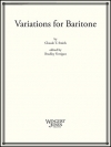 バリトンの為の変奏曲（クロード・T・スミス）（ユーフォニアム+ピアノ）【Variations for Baritone】