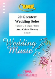 ウエディング ソング集・20曲（テューバ+ピアノ）【20 Greatest Wedding Solos】