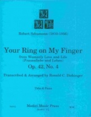 女の愛と生涯・Op.42・4番（ロベルト・シューマン）（テューバ+ピアノ）【YOUR RING ON MY FINGER Oｐ. 42 #4】