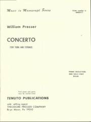 テューバ協奏曲（ウィリアム・プレッサー）（テューバ+ピアノ）【Concerto For Tuba and Strings】