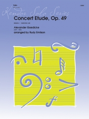 コンサート・エチュード・Op. 49（アレクサンドル・ゲディケ）（テューバ+ピアノ）【Concert Etude. Op. 49】