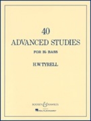 上級者の為のテューバ練習【40 Advanced Studies for Bb Bass/Tuba (B.C.)】