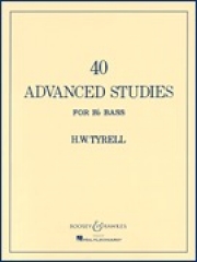 上級者の為のテューバ練習【40 Advanced Studies for Bb Bass/Tuba (B.C.)】