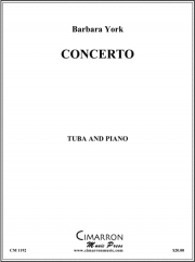 テューバとピアノの為の協奏曲（バーバラ・ヨーク）（テューバ+ピアノ）【Concerto for tuba and piano (Wars and Rumors of War)】