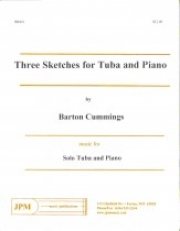 テューバとピアノの為の3つの風景（バートン・カミングス）（テューバ+ピアノ）【3 Sketches For Tuba And Piano】