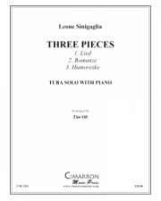 3つの小品（レオーネ・シニガーリャ）（テューバ+ピアノ）【Three Pieces】
