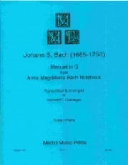 メヌエット・ト長調 (AMB Notebook)（バッハ）（テューバ+ピアノ）【MINUET IN G (AMB Notebook)】