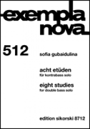 エイト・スタディーズ（ソフィア・グバイドゥーリナ）（ストリングベース）【Eight Studies [Acht Etuden]】