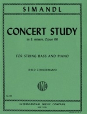コンサート・スタディー・ホ短調・Op.66（フランツ・シマンドル）（ストリングベース+ピアノ）【Concert Study in E minor Op. 66 (solo tuning)】