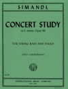 コンサート・スタディー・ホ短調・Op.66（フランツ・シマンドル）（ストリングベース+ピアノ）【Concert Study in E minor Op. 66 (solo tuning)】