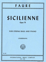 シチリアーナ・Op.78（ガブリエル・フォーレ）（ストリングベース+ピアノ）【Sicilienne Op. 78】
