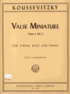 小ワルツ・Op.1・No.2（セルゲイ・クーセヴィツキー）（ストリングベース+ピアノ）【Valse Miniature. Op. 1 No. 2 (solo tuning)】