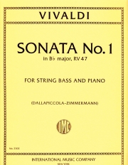 ソナタ・No.1・変ロ長調・RV47（アントニオ・ヴィヴァルディ）（ストリングベース+ピアノ）【Sonata No. 1 in B flat major RV 47】