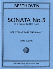 ソナタ・No.5・ニ長調・Op. 102・No. 2（ベートーヴェン）（ストリングベース+ピアノ）【Sonata No. 5 in D Major Op. 102 No. 2 (solo tuning)】