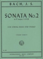 ソナタ・No.2・ニ長調・RV47・S. 1028（バッハ）（ストリングベース+ピアノ）【Sonata No. 2 in D major S. 1028 (solo tuning)】