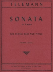 ソナタ・ホ短調 （テレマン）（ストリングベース+ピアノ）【Sonata in E minor】
