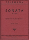 ソナタ・ホ短調 （テレマン）（ストリングベース+ピアノ）【Sonata in E minor】