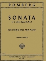 ソナタ・ホ短調・Op. 38・No. 1（ベルンハルト・ロンベルク）（ストリングベース+ピアノ）【Sonata in E minor Op. 38 No. 1】