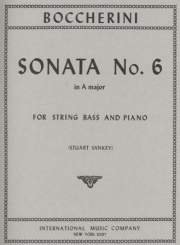 ソナタ・No.6・イ長調（ルイジ・ボッケリーニ）（ストリングベース+ピアノ）【Sonata No. 6 in A major (solo tuning)】