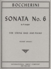 ソナタ・No.6・イ長調（ルイジ・ボッケリーニ）（ストリングベース+ピアノ）【Sonata No. 6 in A major (solo tuning)】