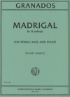 マドリガル・イ短調（エンリケ・グラナドス）（ストリングベース+ピアノ）【Madrigal in A minor】