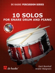 10・ソロ・フォー・スネア・ドラム＆ピアノ  (アンドレ・ウェニャン)【10 Solos for Snare Drum and Piano】