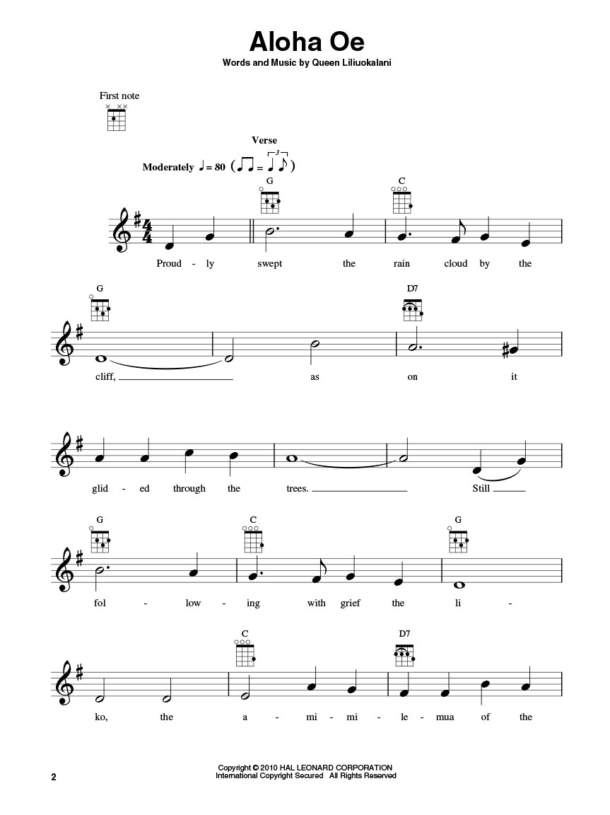 ウクレレの為のハワイアン・ソング（ウクレレ）【Hawaiian Songs