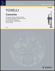 トランペット協奏曲ニ長調（ジュゼッペ・トレッリ）（トランペット+ピアノ）【Concerto for Trumpet Strings and Basso Continuo in D Major】
