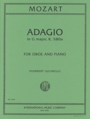 アダージョ・ト長調・k.580a（モーツァルト）（オーボエ＋ピアノ）【Adagio in G major, K.580a 】