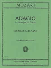 アダージョ・ト長調・k.580a（モーツァルト）（オーボエ＋ピアノ）【Adagio in G major, K.580a 】