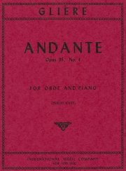 アンダンテ・Op.35・No. 4（レインゴリト・グリエール）（オーボエ+ピアノ）【Andante, Opus 35, No. 4 】