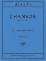 シャンソン・Op.35・No. 3（レインゴリト・グリエール）（オーボエ+ピアノ）【Chanson, Opus 35, No. 3】