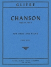 シャンソン・Op.35・No. 3（レインゴリト・グリエール）（オーボエ+ピアノ）【Chanson, Opus 35, No. 3】