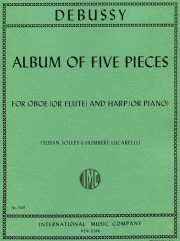 5つの小品（クロード・ドビュッシー）（オーボエ+ピアノ）【Five Pieces for Oboe (or Flute) and Harp (or Piano)】