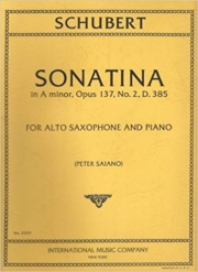 ソナタ・イ短調・D. 385 （アルトサックス+ピアノ）【Sonatina in A minor, D. 385 】