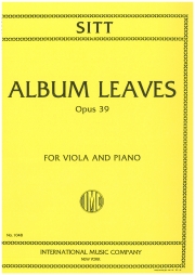 アルバム・リーフ・Op.39（ハンス・ジット）（ヴィオラ+ピアノ）【Album Leaves Opus 39 】