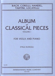 24のクラシカル小品のアルバム・Vol.1 (ヘンデル)（ヴィオラ+ピアノ）【Album of 24 Classical Pieces: Volume I】