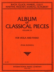 24のクラシカル小品のアルバム・Vol.3 (ヘンデル)（ヴィオラ+ピアノ）【Album of 24 Classical Pieces: Volume　III 】